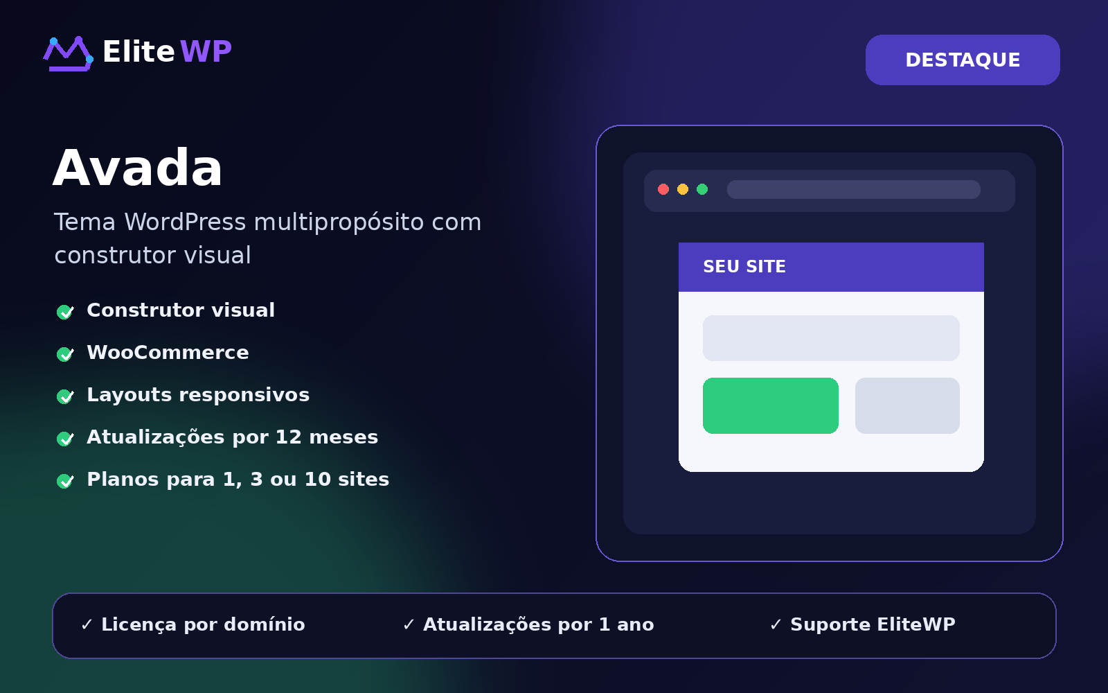 Avada – Tema WordPress Multipropósito com Construtor Visual