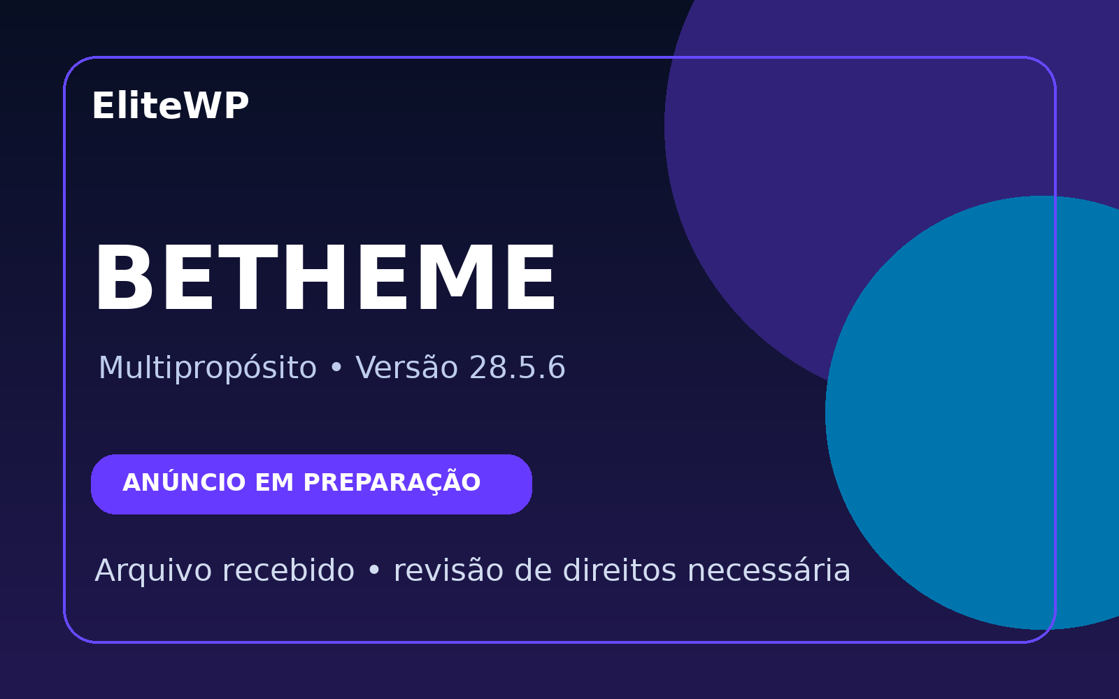 Betheme – Tema WordPress Multipropósito
