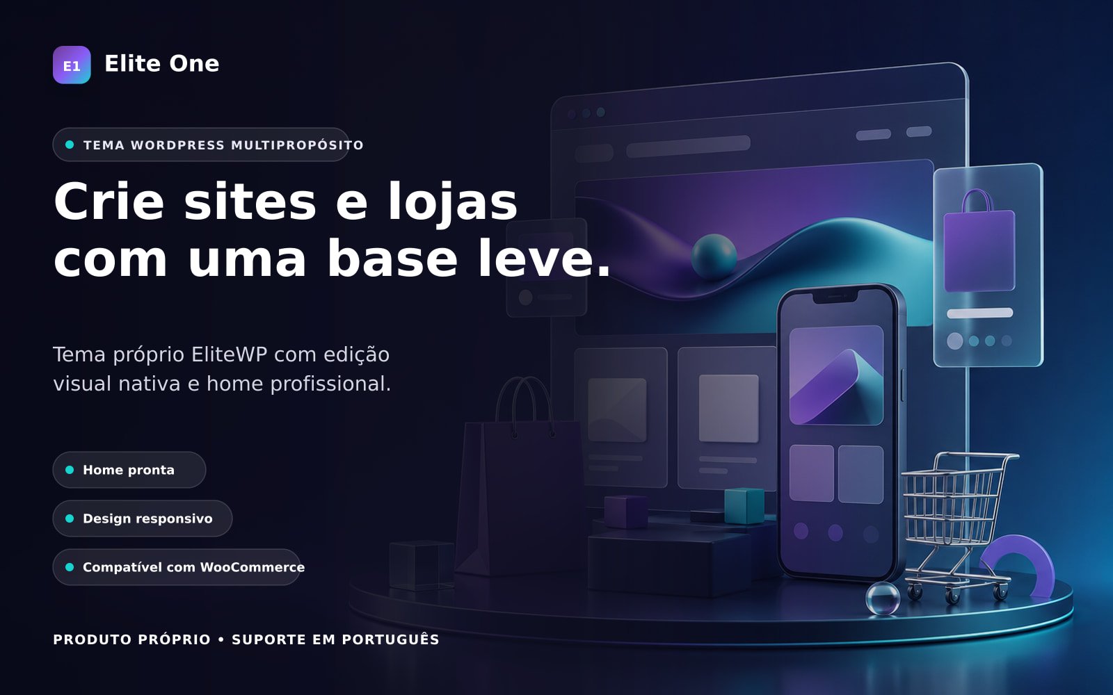 Elite One – Tema WordPress para Sites e Landing Pages