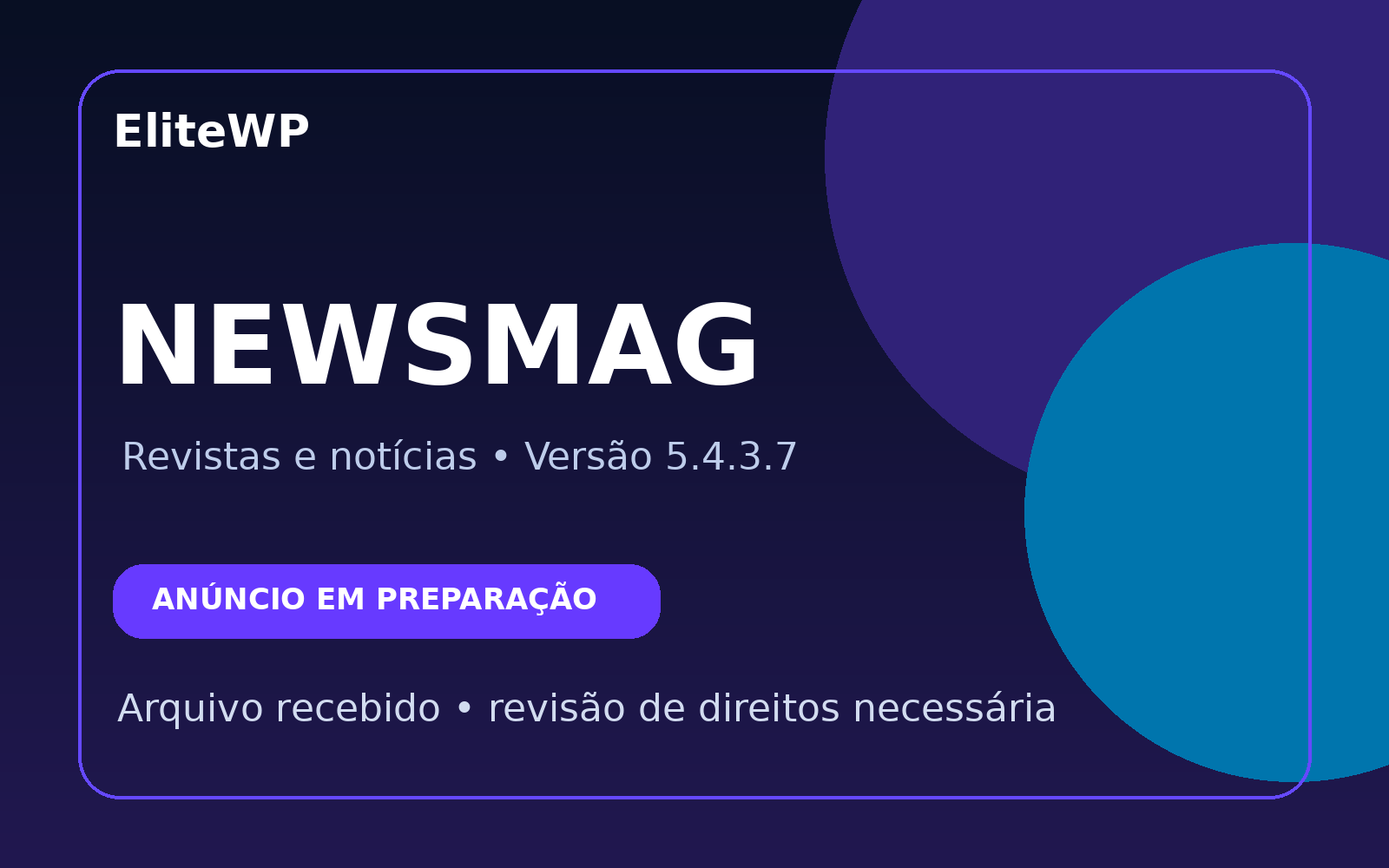Newsmag – Tema WordPress para Revistas e Notícias